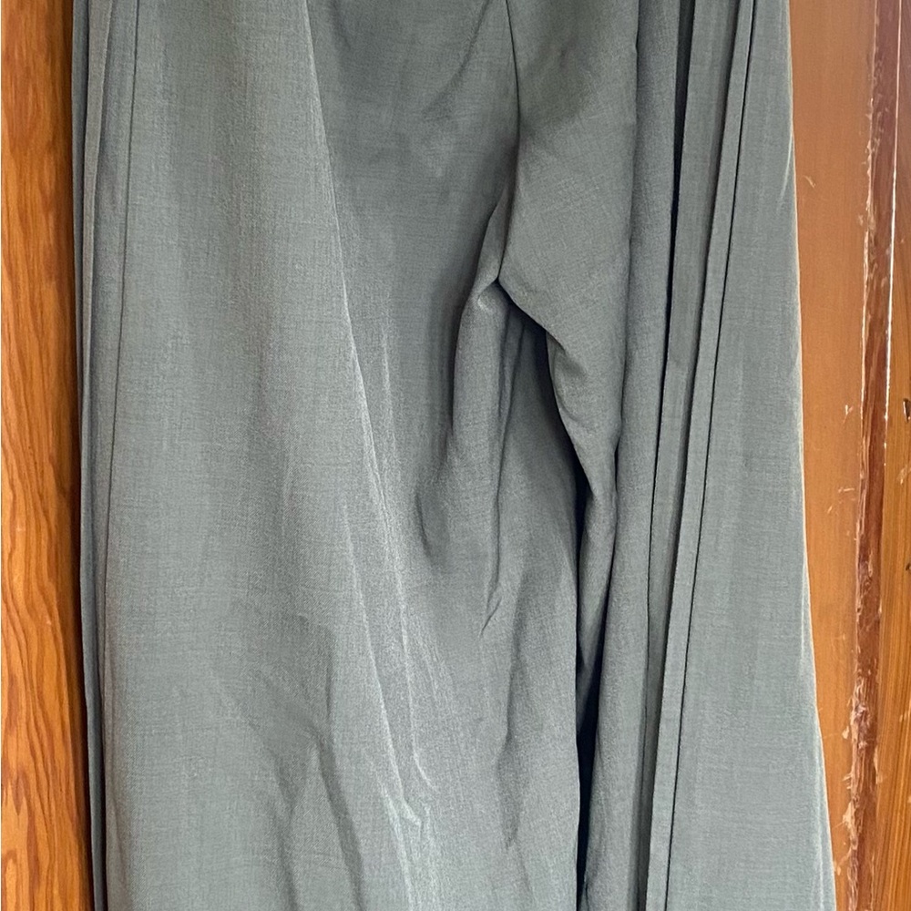 Commense Gray Dress Pants Wide-Leg Design